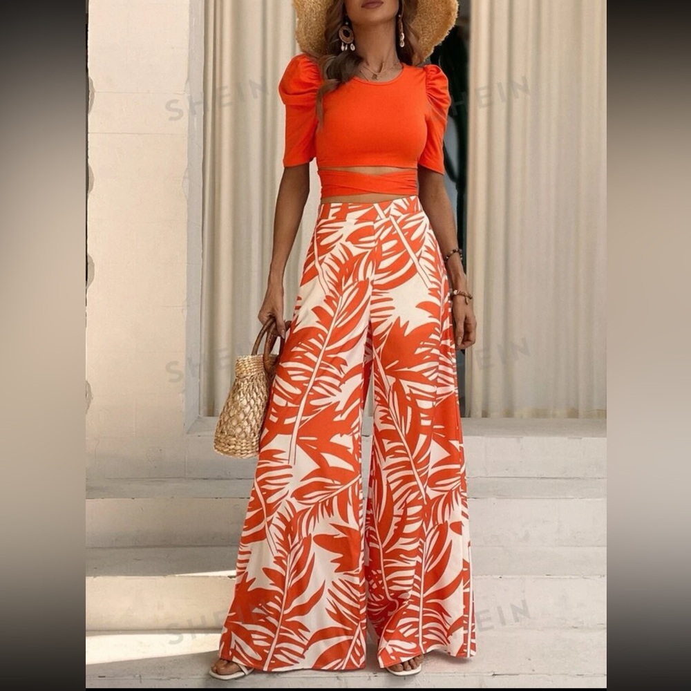 Orange and White Set
